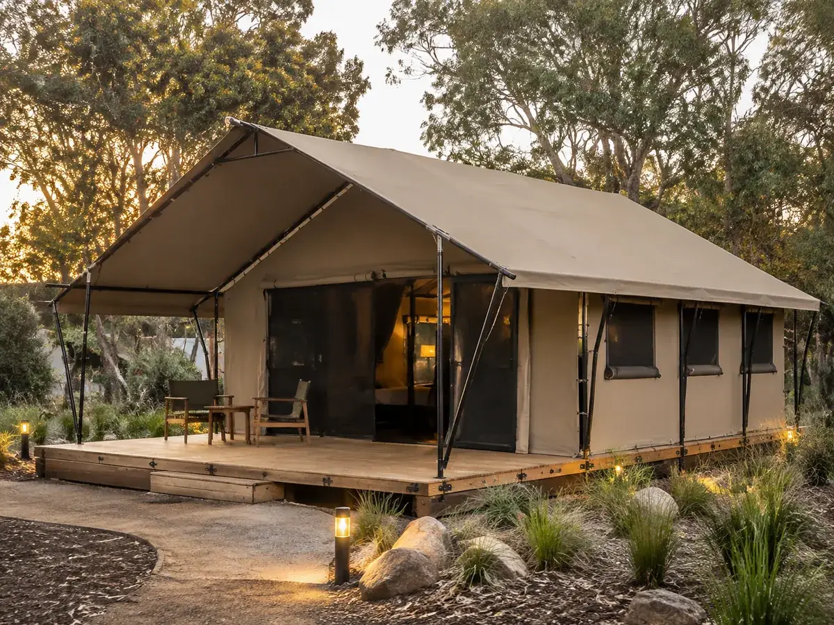 Glamping und Camping Zelte für Campingplatz und Gastfreundschaft Bewertung