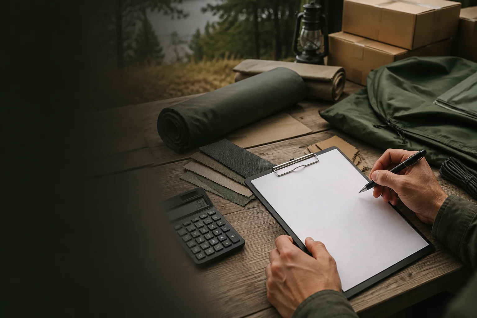 Camping product quotation planning