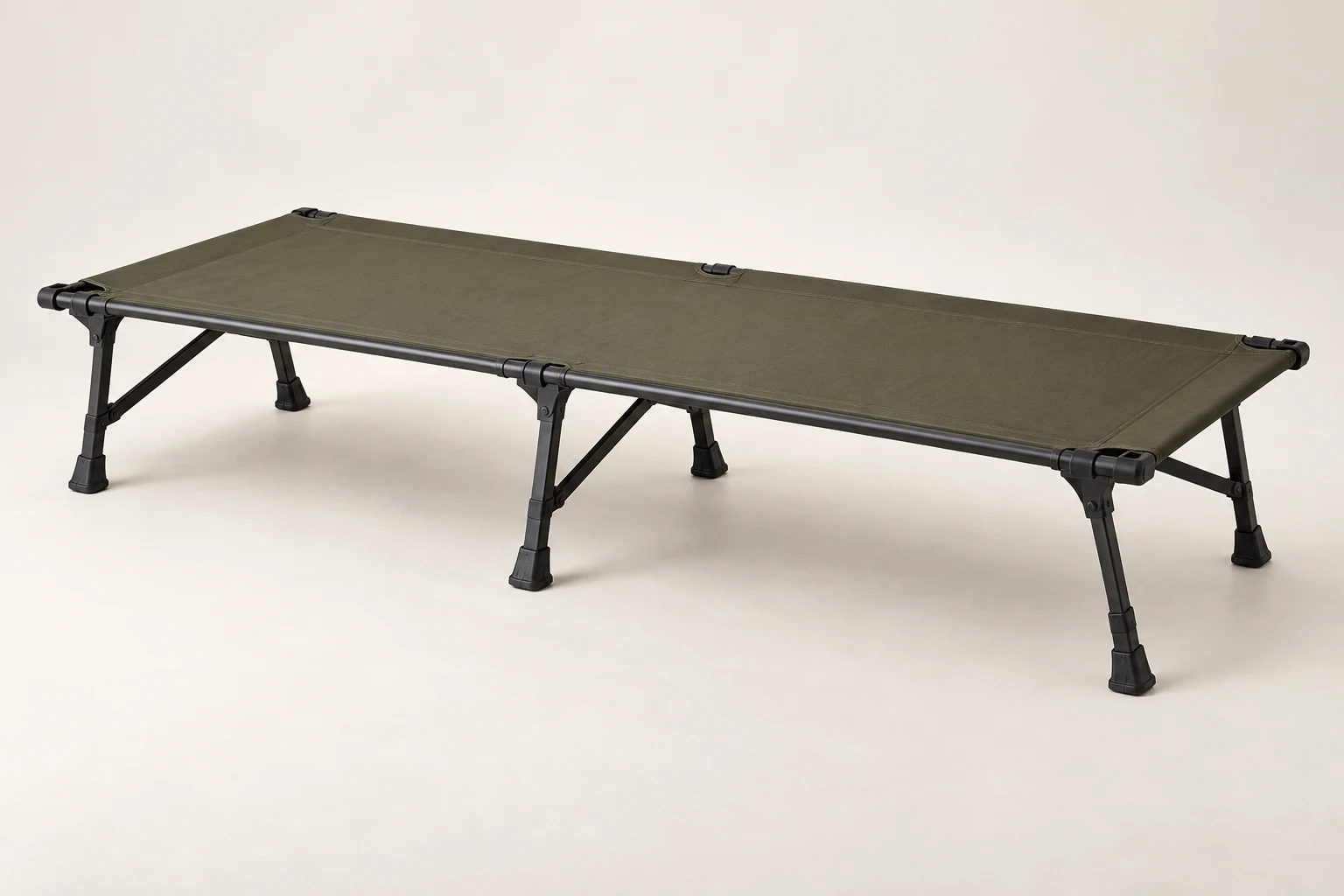 AI-generated illustration of Dual-Height 7075 Aluminum Folding Camping Cot