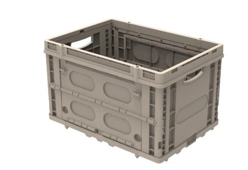 BA003 folding storage basket shown open without its lid