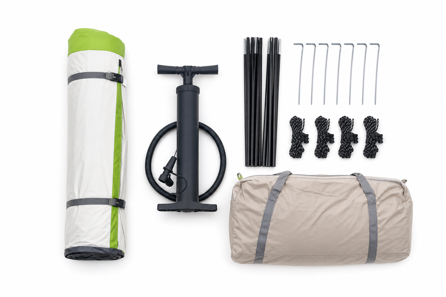 English package contents for IT025 single-door tent