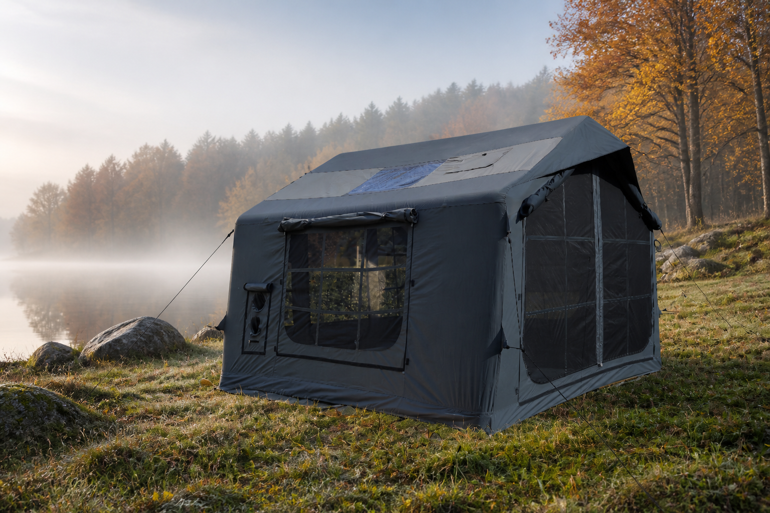 8 m² Polycotton-Familien-Luftzelt